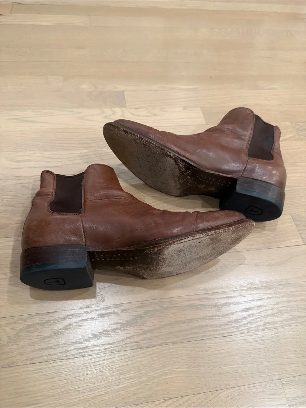 Tecovas Men's Brown Leather Chelsea Boots 10.5D - Classic Slip-On Ankle Boots